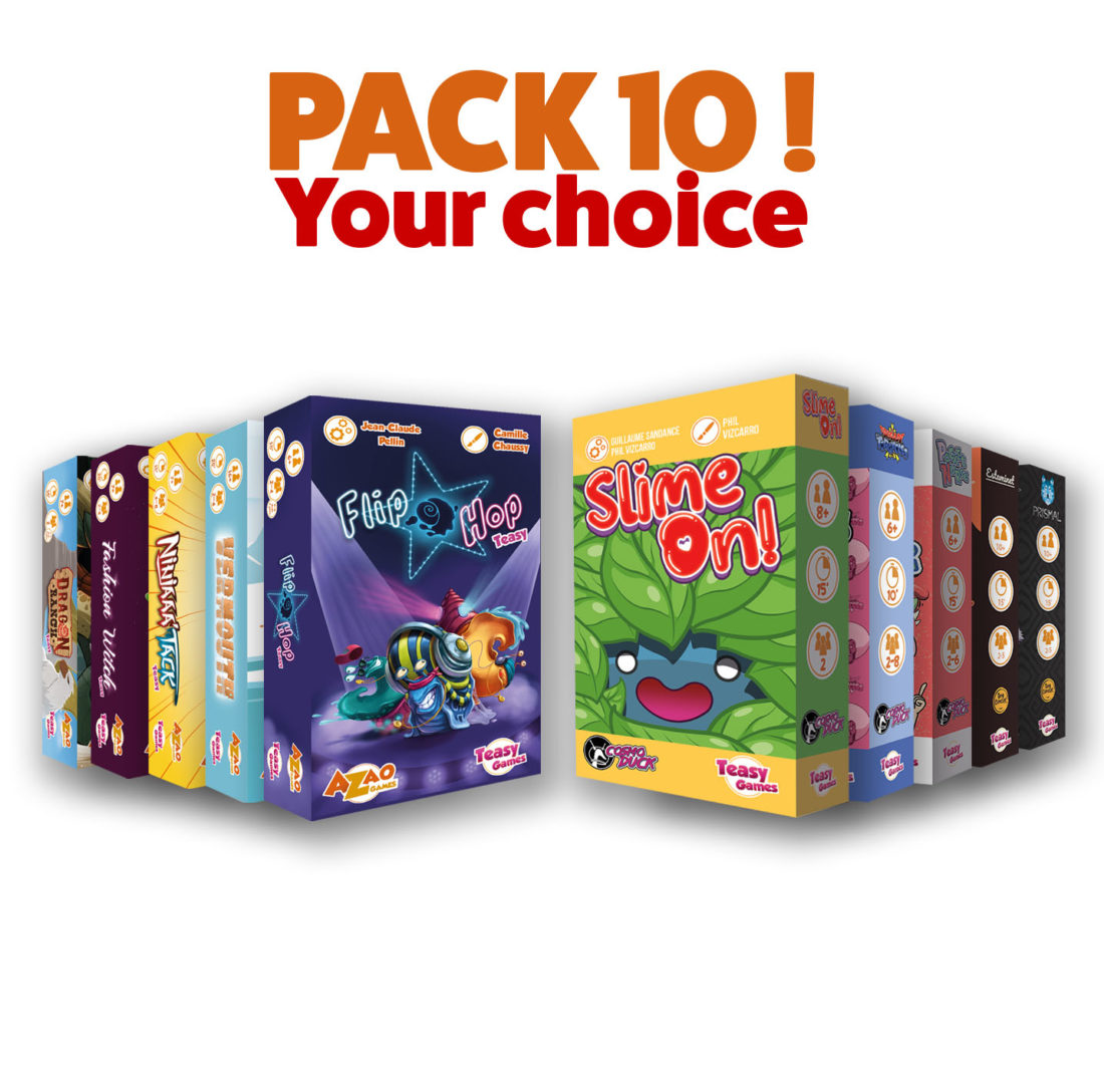 Pack de 10 Teasy Games au choix!