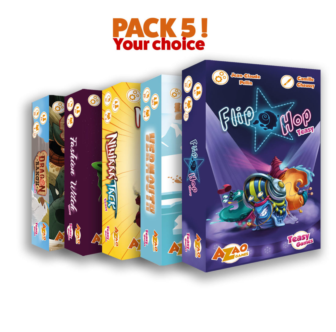 Pack de 5 Teasy Games au choix !